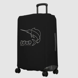 Jump Stretchable Suitcase Cover Size M In Black Spandex