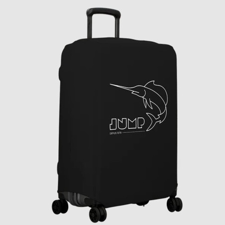 Jump Stretchable Suitcase Cover Size M In Black Spandex