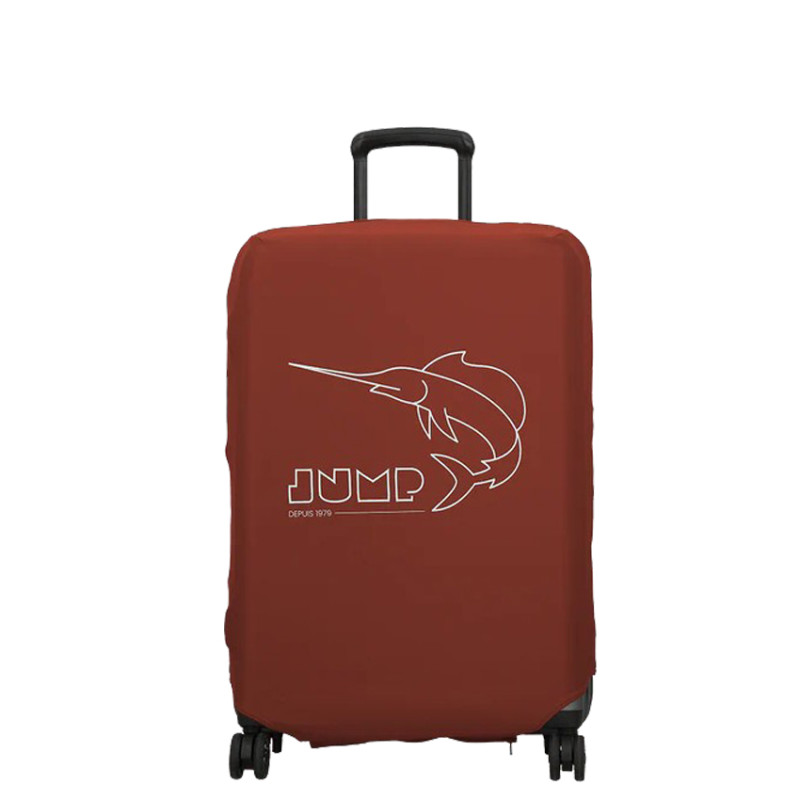 Jump Stretchable Suitcase Cover Size M In Spandex Terracotta