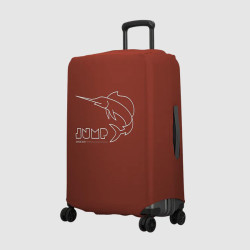 Jump Stretchable Suitcase Cover Size M In Spandex Terracotta