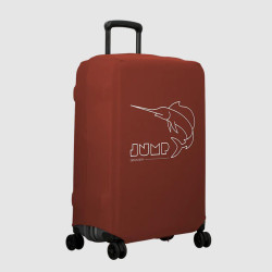 Jump Stretchable Suitcase Cover Size L in Spandex Terracotta