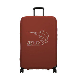 Jump Stretchable Suitcase Cover Size L in Spandex Terracotta