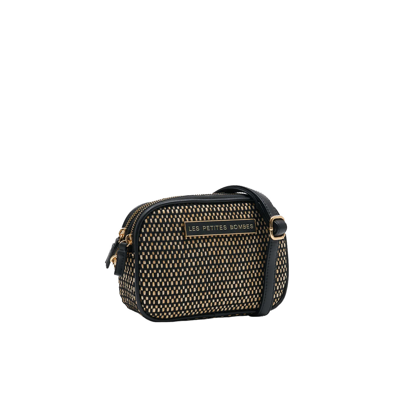 Les Petites Bombes Albane Woven Trolley Bag 2 Compartments Beige