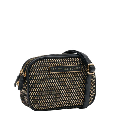 Les Petites Bombes Albane Woven Trolley Bag 2 Compartments Beige