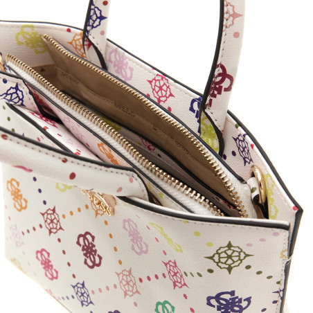 Guess Emelie Logo Mini Bag Tote Multi Logo