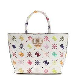 Guess Emelie Logo Mini Bag Tote Multi Logo
