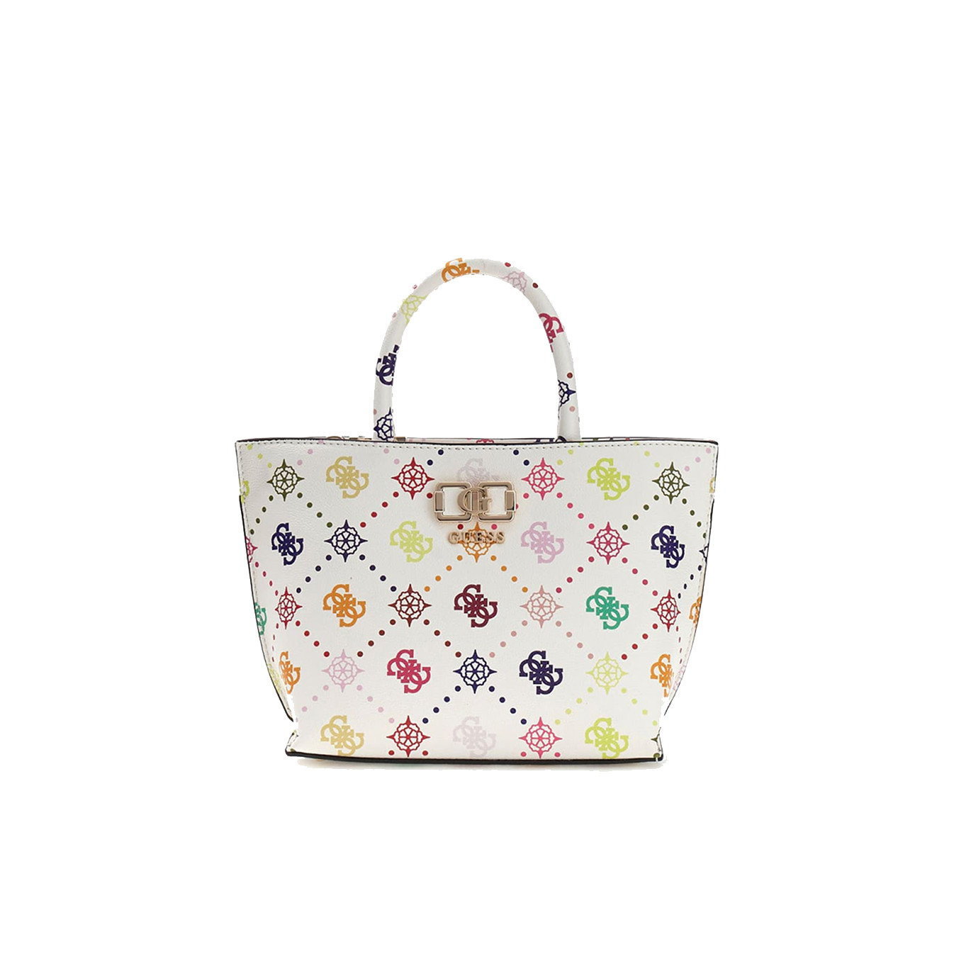 Guess Emelie Logo Mini Bag Tote Multi Logo