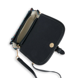 Margery Crossbody Bag with Colorful Ethnic/Turquoise Patterns