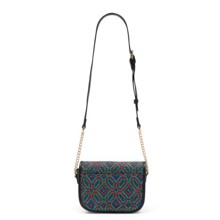 Margery Crossbody Bag with Colorful Ethnic/Turquoise Patterns