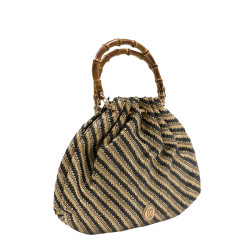 Les Petites Bombes Najeh Handheld Basket Bag Beige