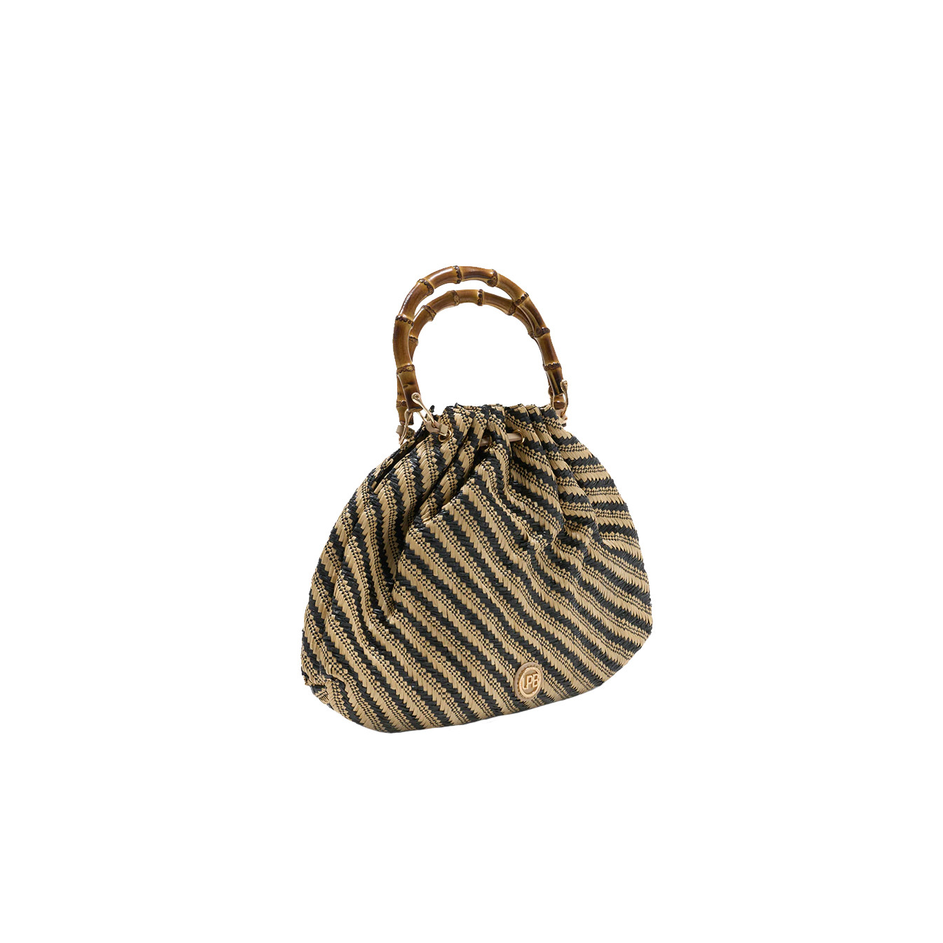 Les Petites Bombes Najeh Sac Porté Main Panier Beige