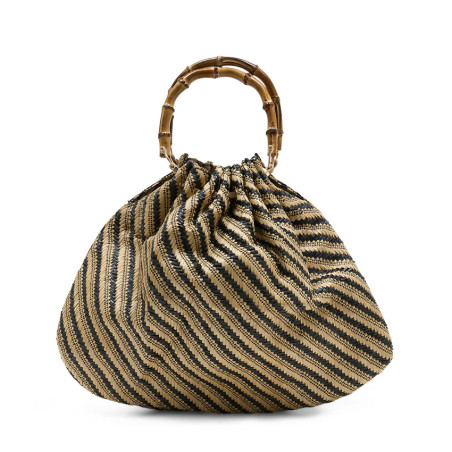 Les Petites Bombes Najeh Sac Porté Main Panier Beige dos
