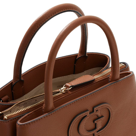 Guess Isola Sac A Main Cognac ouvert