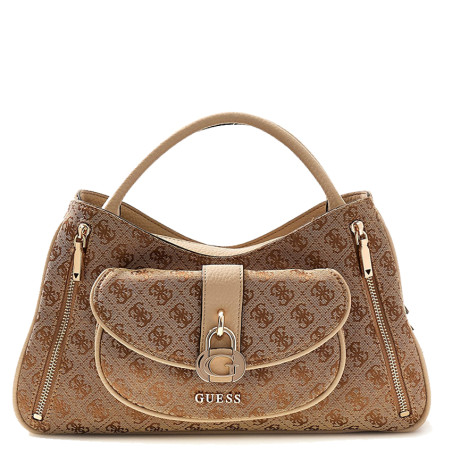 Guess Jessa Handbag Latte Logo