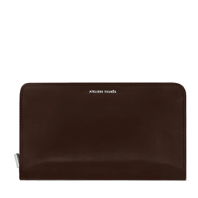Ateliers Fourès Calista Perséphone Grand Portefeuille H68 Café