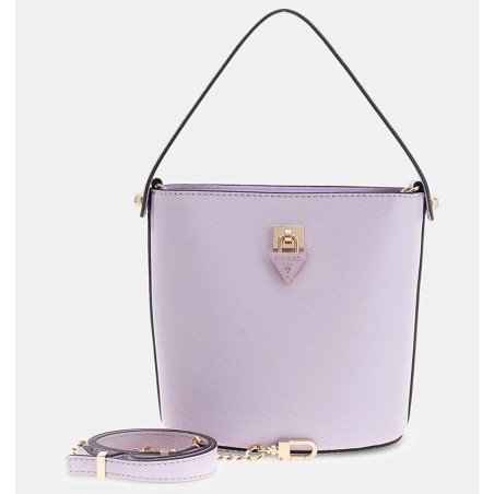 Guess Patsie Mini Bucket Bag Lila