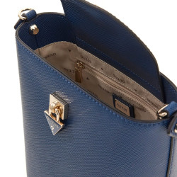 Guess Patsie Mini Bucket Bag Navy