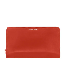Ateliers Fourès Calista Perséphone Large Wallet H68 Orange