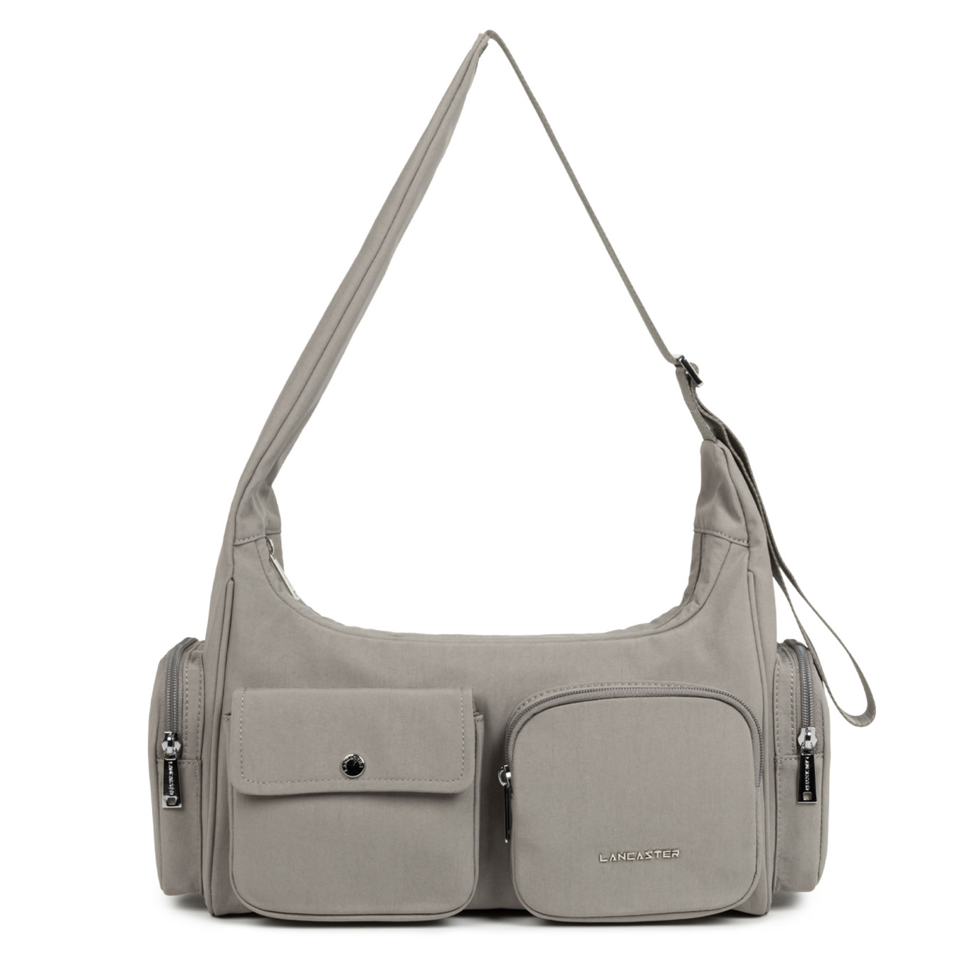 Lancaster Basic Pocket Shoulder Bag 510-92 Galet Fonce