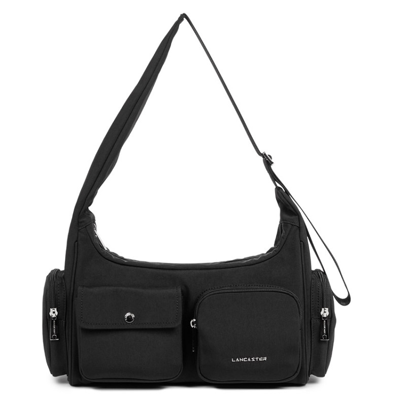 Lancaster Basic Pocket Shoulder Bag 510-92 Black