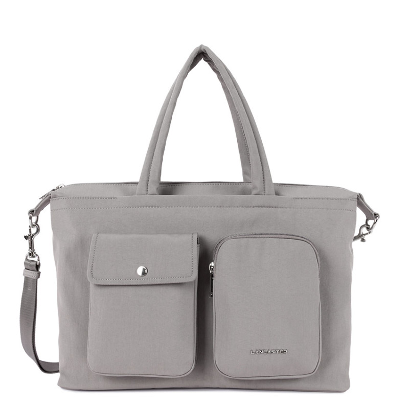 Lancaster Basic Pocket Sac Cabas 510-93 Galet Fonce