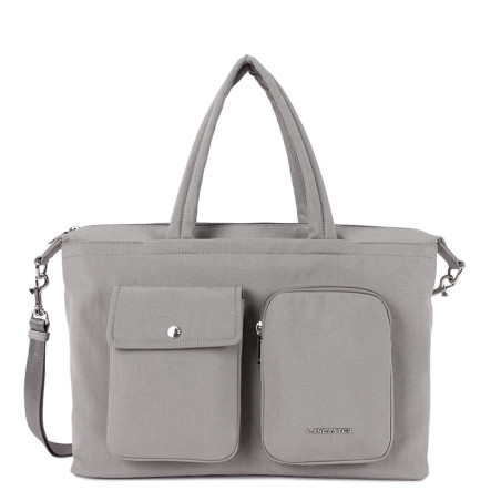 Lancaster Basic Pocket Sac Cabas 510-93 Galet Fonce