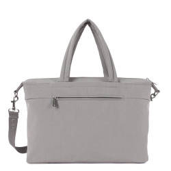 Lancaster Basic Pocket Tote Bag 510-93 Galet Fonce