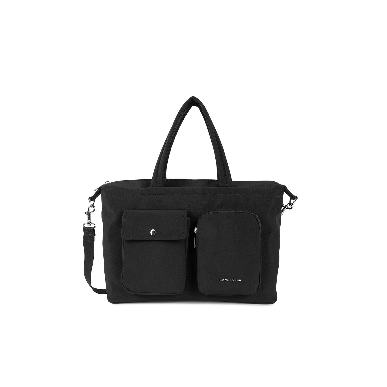 Lancaster Basic Pocket Tote Bag 510-93 Black