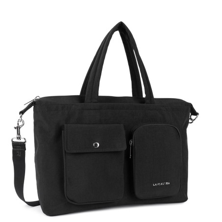 Lancaster Basic Pocket Tote Bag 510-93 Black