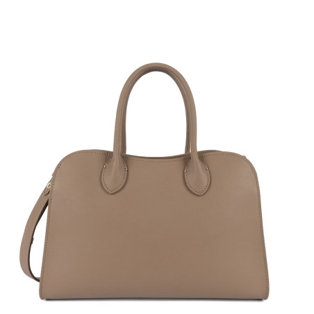 Lancaster Donna Hopper Handbag in Smooth Calfskin 531-121 Praline