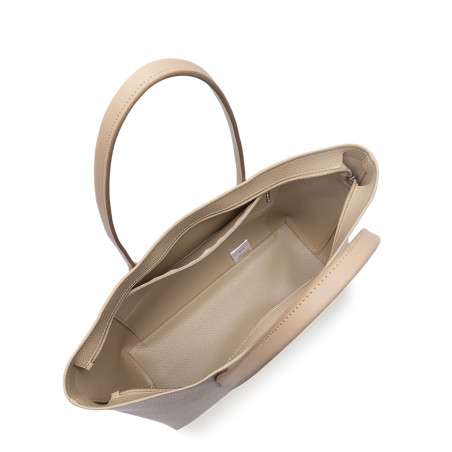 Lancaster Maya Double Kba Shopping Bag 517-103 Dark Beige