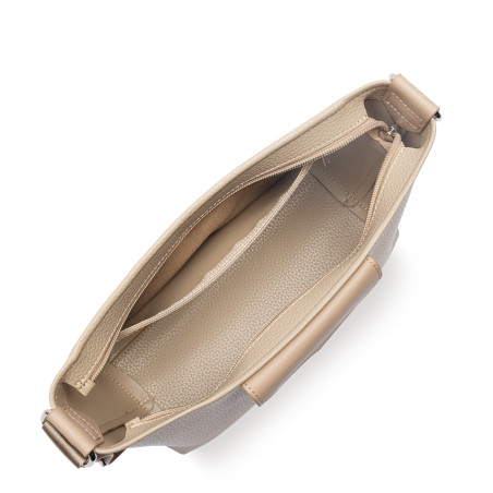 Lancaster Maya Double Kba Sac Trotteur 517-105 Beige Fonce OUVERT