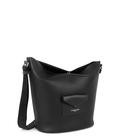 Lancaster Maya Double Kba Sac Seau En Cuir 517-107 Noir