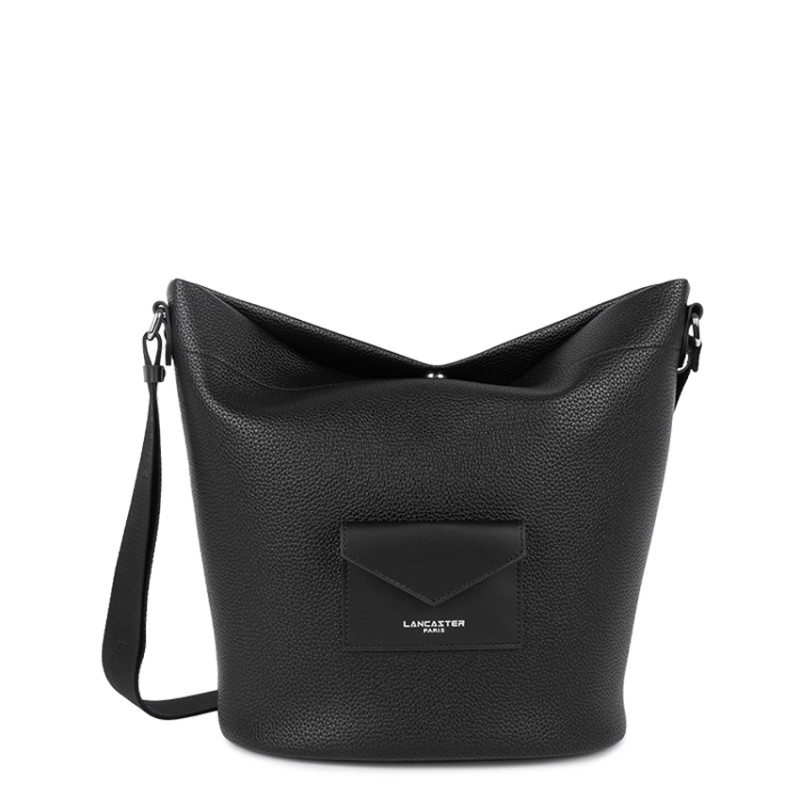 Lancaster Maya Double Kba Sac Seau En Cuir 517-107 Noir