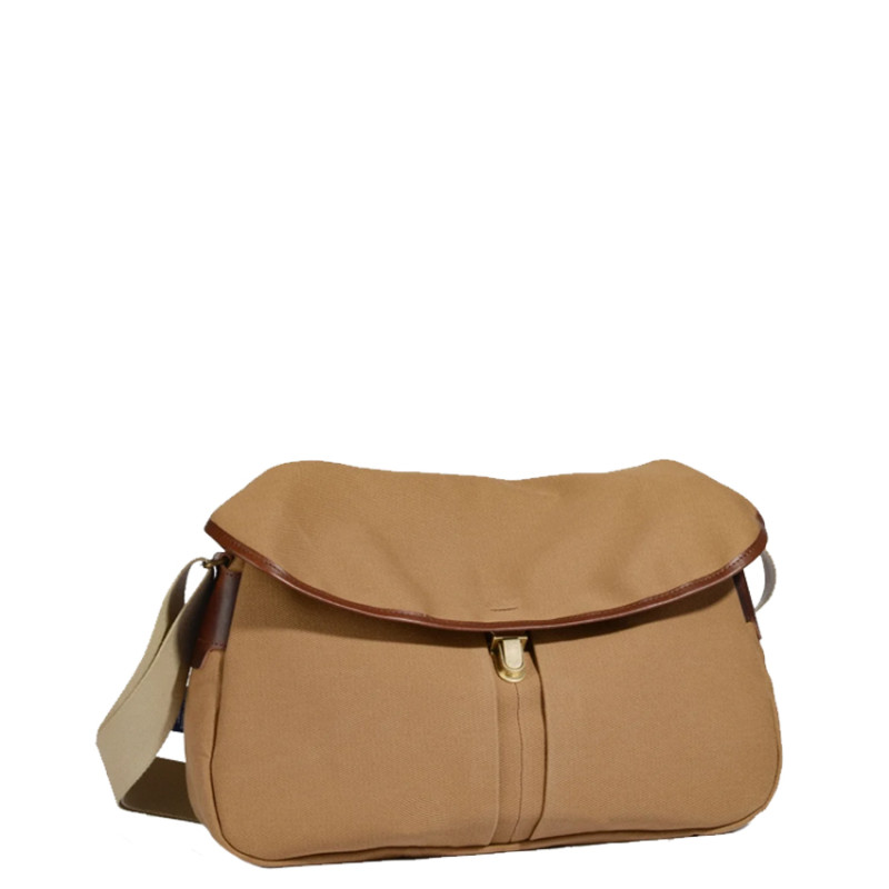 Bleu De Chauffe Léon Cotton Canvas Sling Bag