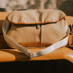 Bleu De Chauffe Léon Cotton Canvas Sling Bag