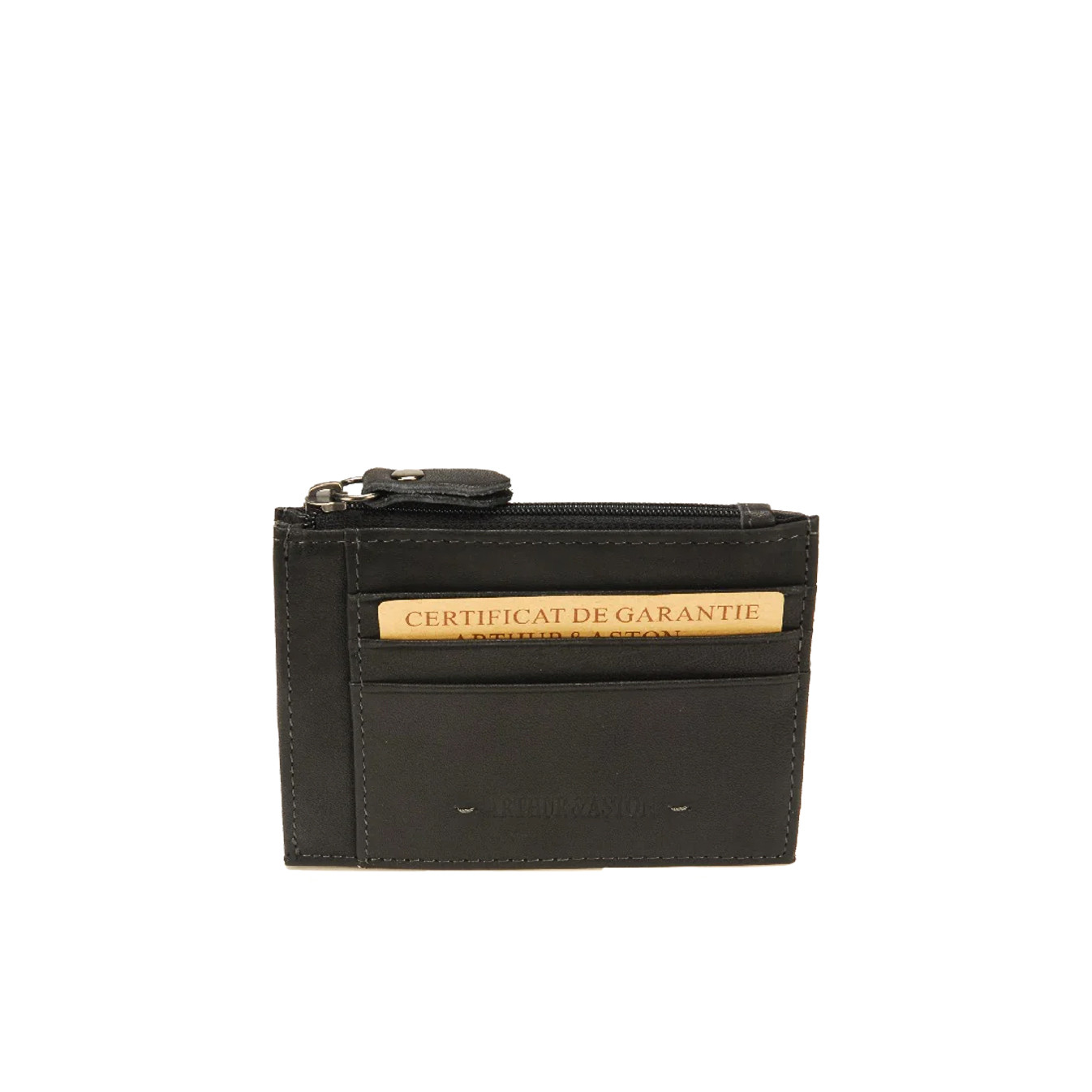 Arthur & Aston Johany Coin Purse Black Leather