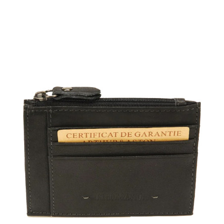Arthur & Aston Johany Coin Purse Black Leather