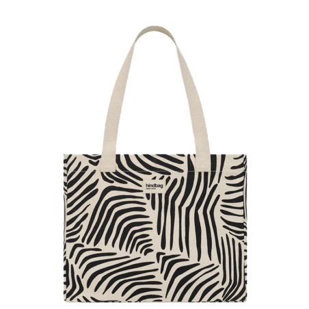 Hindbag Claude Grand Sac Cabas En Coton Bio Léopard Ecru