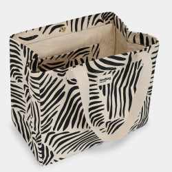 Hindbag Claude Large Cotton Bio Tote Bag Leopard Cream