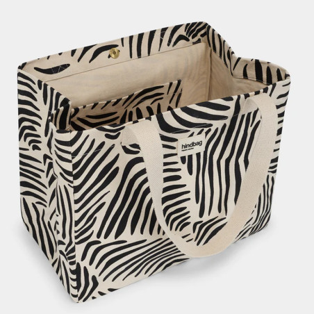 Hindbag Claude Large Cotton Bio Tote Bag Leopard Cream