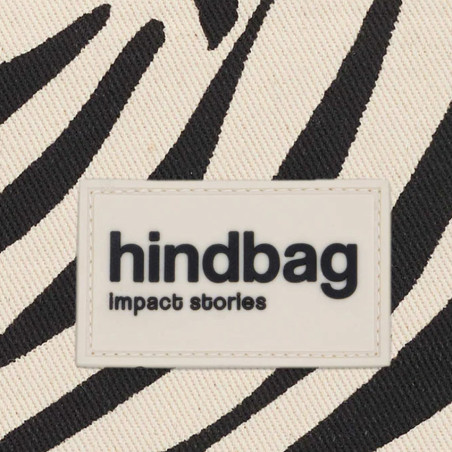 Hindbag Claude Large Cotton Bio Tote Bag Leopard Cream