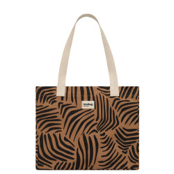 Hindbag Claude Large Cotton Bio Zebra Canele Tote Bag
