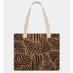 Hindbag Claude Large Cotton Bio Zebra Canele Tote Bag