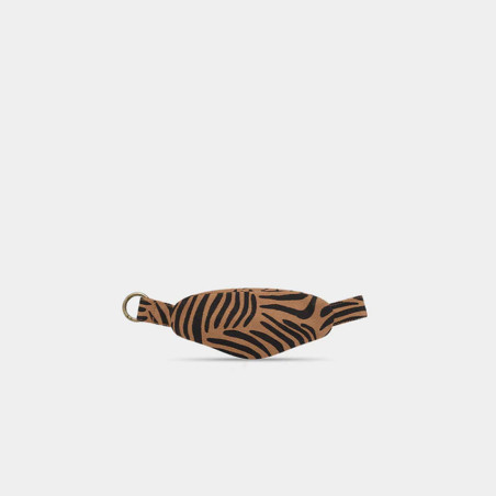 Hindbag Côme Keychain Banana Bag Cinnamon Zebra