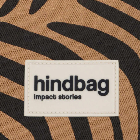 Hindbag Côme Porte Clés Sac Banane Zèbre Canelle près
