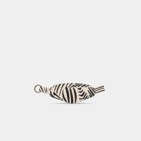 Hindbag Côme Keychain Banana Bag Ecru Zebra