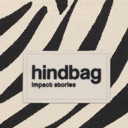 Hindbag Côme Porte Clés Sac Banane Zèbre Ecru près