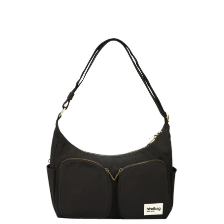 Hindbag Emile Multipocket Organic Cotton Drawstring Bag Black