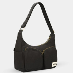 Hindbag Emile Multipocket Organic Cotton Drawstring Bag Black